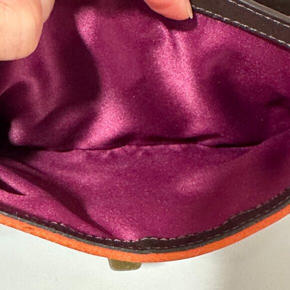 Coach Legacy Garcia Multi Color Stripe Double Clutch Wristlet - Picture 9 of 13